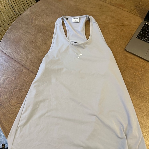 Gymshark Light Gray Racerback Tank - Picture 3 of 6